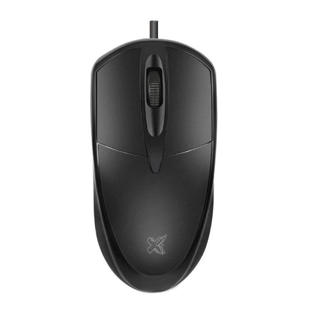 MOUSE C/ FIO USB UNIVERSITÁRIO PRETO MAXPRINT