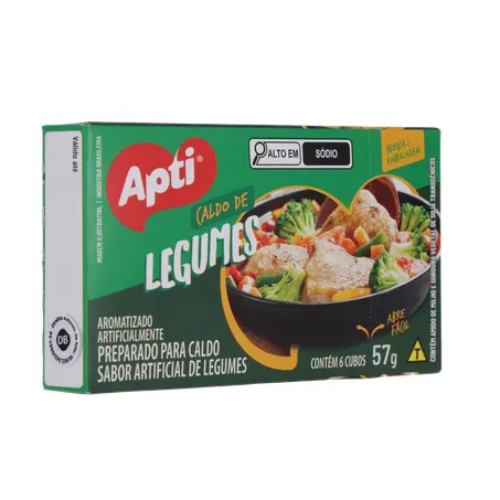 CALDO DE LEGUMES EM CUBO APTI 57G 360-32
