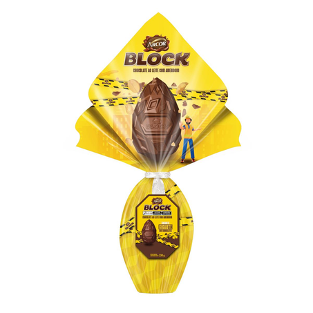 Ovo de Páscoa Arcor 230g - Chocolate ao Leite com Amendoim