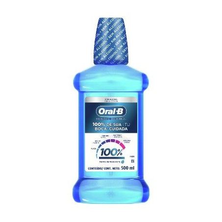 Antisséptico bucal 100% oral b 500ml