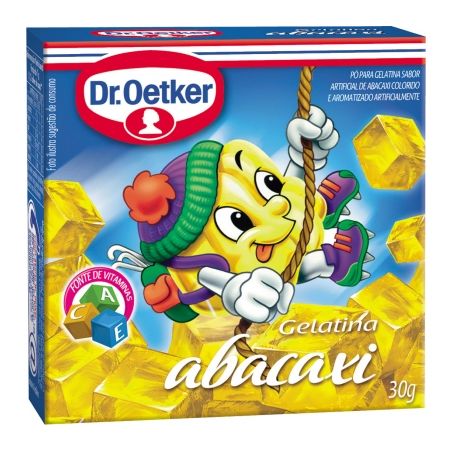 Gelatina oetker abacaxi 20g