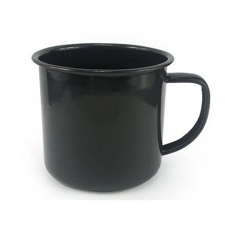 CANECA ART HOUSE 350ML ESMALTADA PRETA