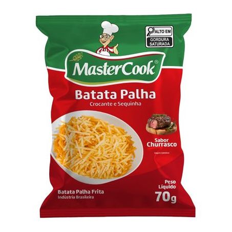 Batata palha mastercook 70g. churrasco