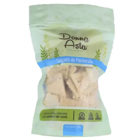 Biscoito Salgado Sabor Parmesão 150 g – Donna Asta