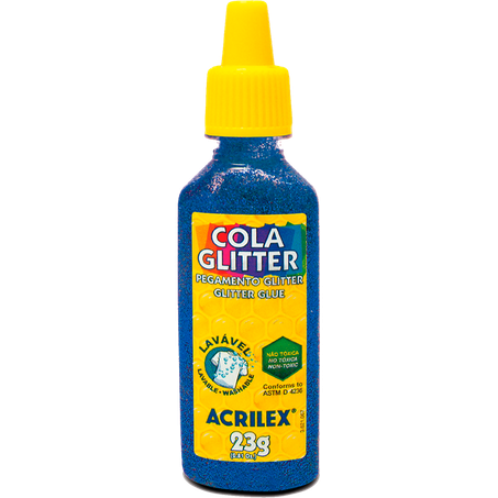 Cola Glitter Acrilex Azul 23g