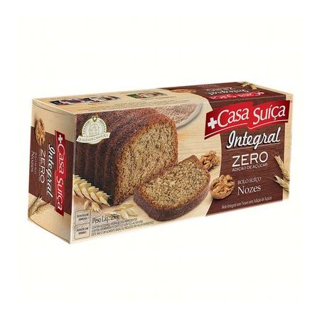 BOLO CASA SUICA 250GR ZERO AC.NOZES