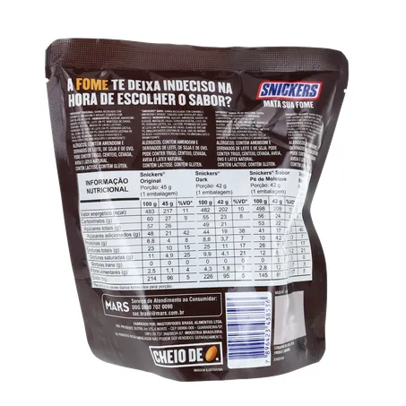 Chocolate Snickers Variedades Pacote 171g 
  360-17