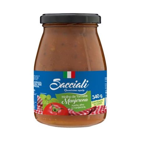 Molho tomate sacciali manjerona 340g