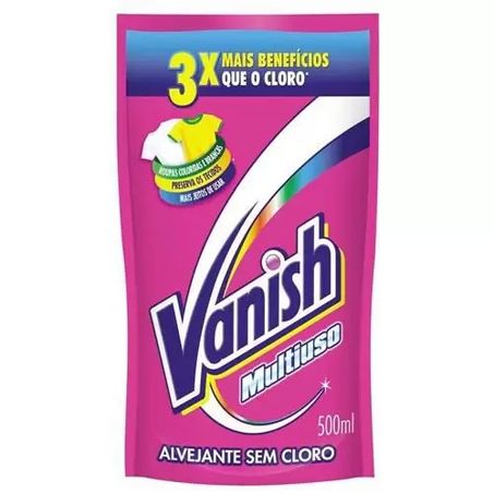 Alvejante sc vanish 500ml m uso rosa s/ cloro