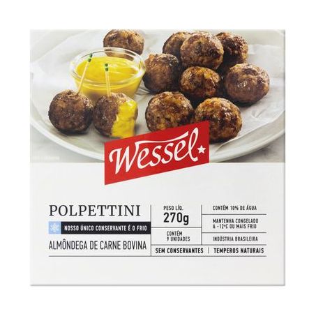 ALMONDEGAS DE CARNE WESSEL 270G