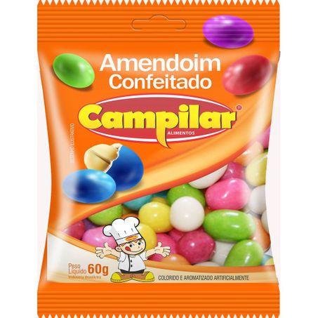 AMENDOIM CONFEITADO CAMPILAR 60G