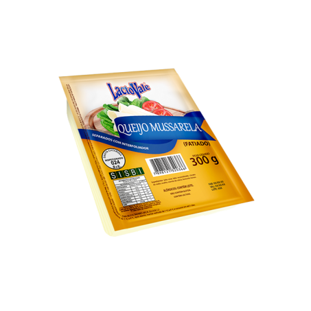 Queijo mussarela lactovale fatiado 300g