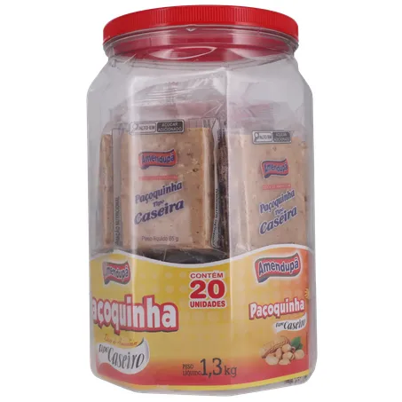 Paçoca amendupã caseiro pote 1.3kg 360-5