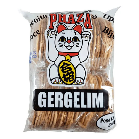 Biscoito com gergelim sembei phaza paulista 500g