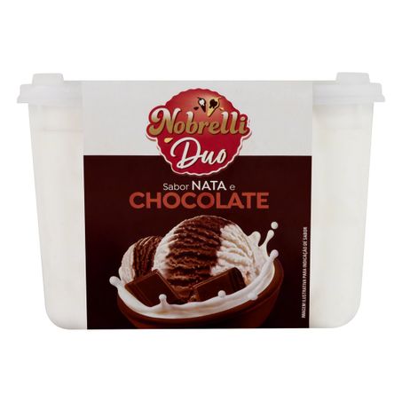 SORVETE NATA E CHOCOLATE NOBRELLI DUO