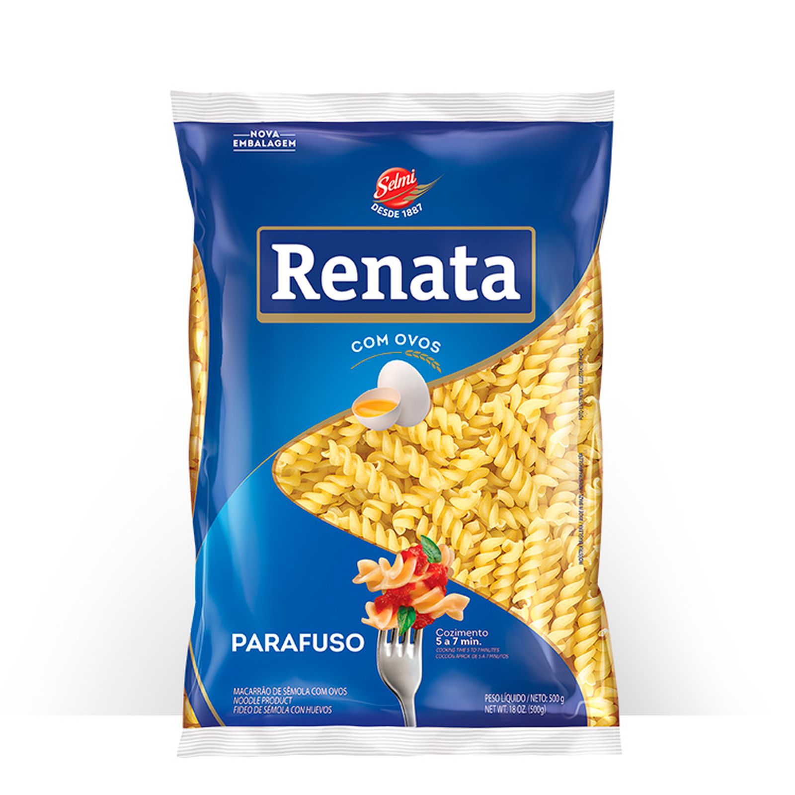Supermercados Tozetto - Massa Com Ovos Renata Parafuso 500g