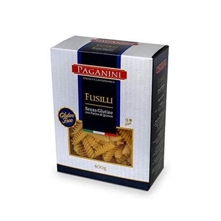 MASSA PAGANINI 400G FUSILLI S/ GLUTEN