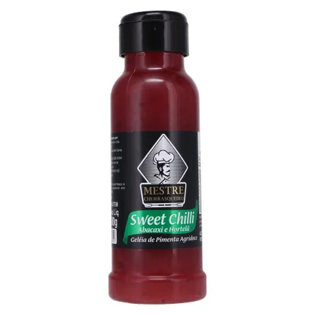 Geléia para churrasco mestre churrasqueiro sweet chilli abacaxi e hortelã 300g 360-35