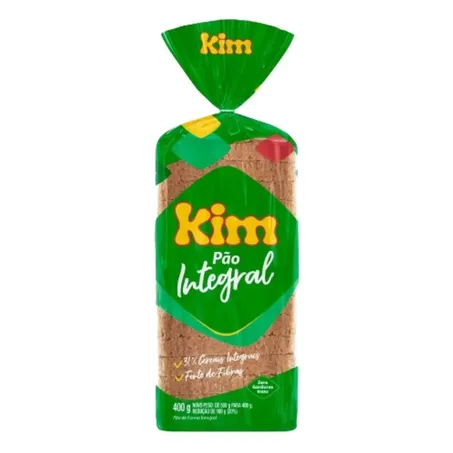 Pão de Forma Kim Integral 400g