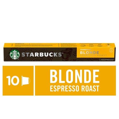 Café starbucks® blonde espresso roast - nespresso (torra clara) cápsulas - 10ud