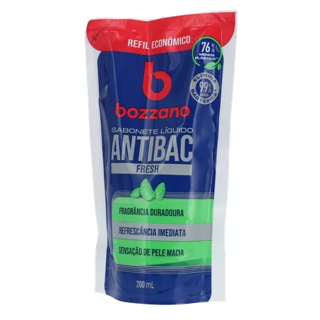 Sabonete Líquido Fresh Bozzano Antibac Sachê 200ml 360-2