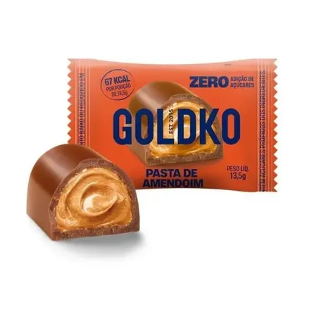 Bombom Goldko Pasta de Amendoim Zero 13,5g
