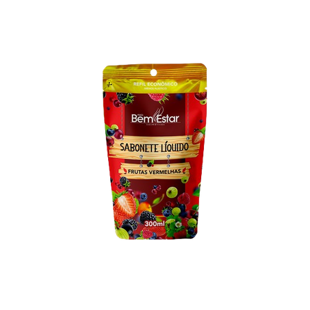 SABONETE LIQUIDO FRUTAS VERMELHAS BEM ESTAR 850ML 