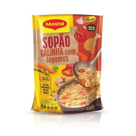 Sopão Maggi Galinha com Legumes Pacote 200gr
