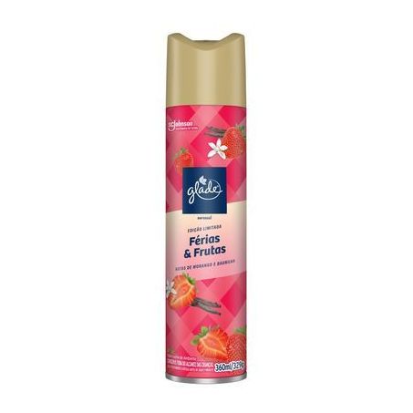 Odorizador de ar glade 360ml férias e frutas