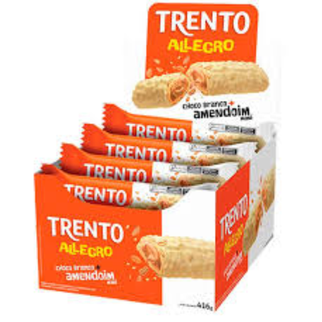 Chocolate barrinha trento pcc/16x26g allegro choco branco+ amend