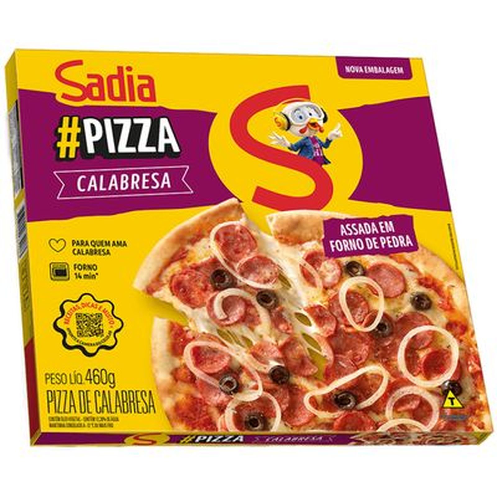 Pizza Sadia 460g Calabresa | Quartetto Supermercados