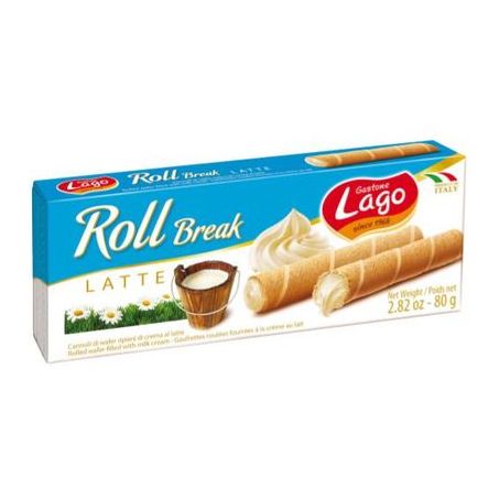 Roll wafer italiano g lago rech doce de leite 80g