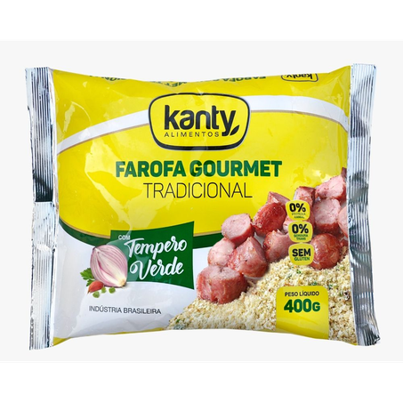 Farofa Kanty Gourmet Tempero Verde 400G