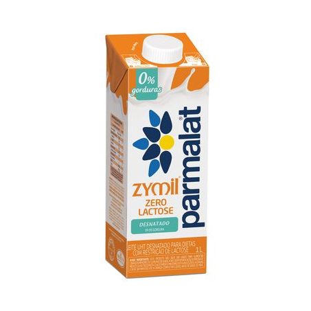 Leite UHT Desnatado Parmalat 0% de Gordura Zero Lactose Caixa com Tampa 1lt
