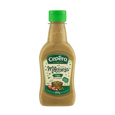 MOSTARDA CEPERA ESCURA TIPO HOLANDESA 200G
