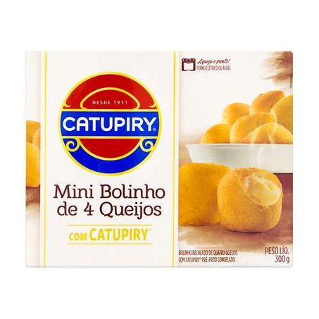 BOLINHO CATUPIRY 4 QUEIJOS C/ CATUPIRY 300GG