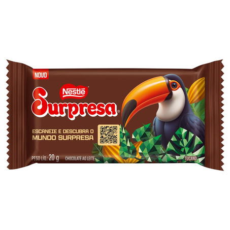 Chocolate Nestlé 20g - Surpresa - Ao Leite