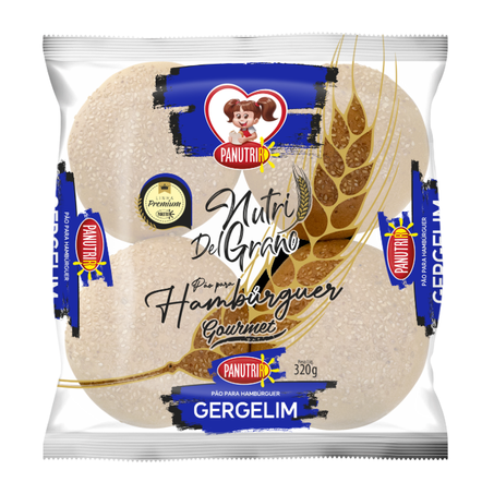 Pão Nutri Del Grano Hambúrguer Gergelim Panutrir 320g