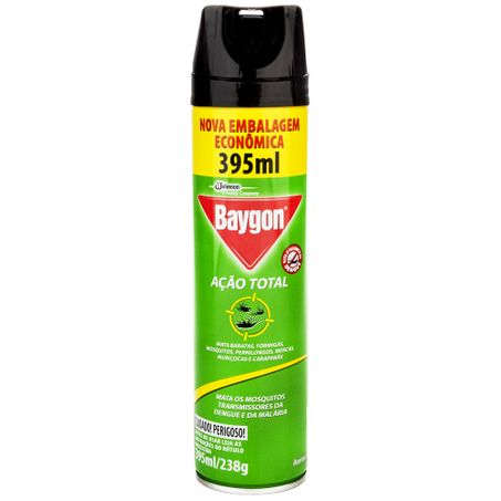 Insetida baygon aerosol 395ml ação total