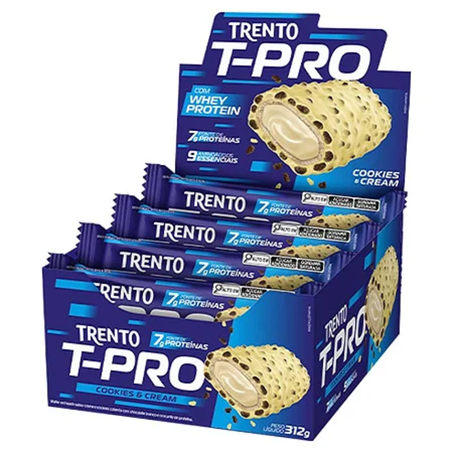 Chocolate barrinha trento pcc/12x26g t-pro cookies