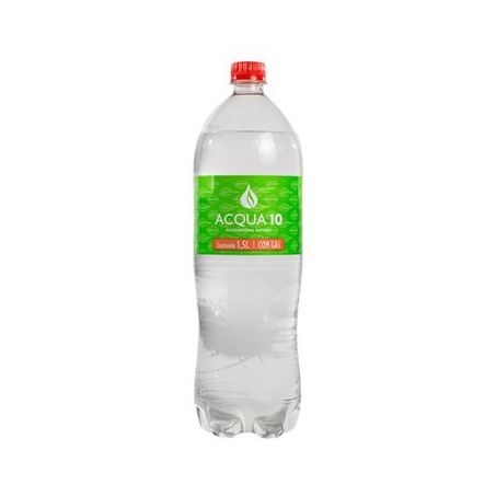 Agua mineral c/ gas acqua10 1.5l
