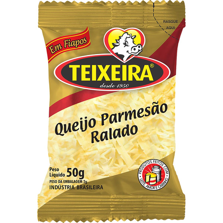Queijo Parmesão Ralado Teixeira 40g - Grosso