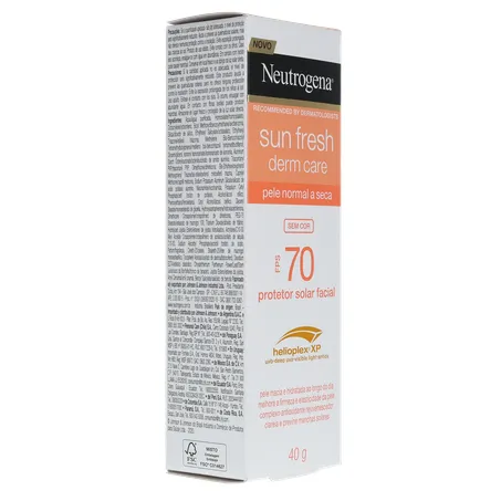 PROTETOR SOLAR FACIAL NEUTROGENA SUN FRESH DERM CARE SEM COR FPS 70 40G 360-31