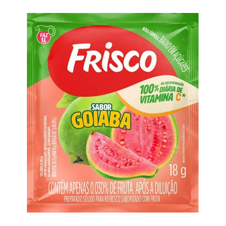 Refresco Frisco Goiaba Pacote 18G 