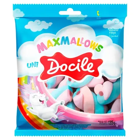 MARSHMALLOWS DOCILE 135G UNICORNIO