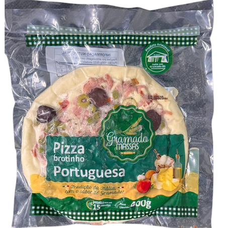 Pizza 400g gramado massas portuguesa ||
