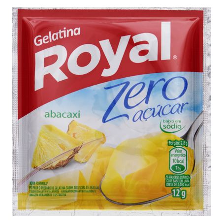 GELATINA PÓ ABACAXI ZERO AÇÚCAR ROYAL