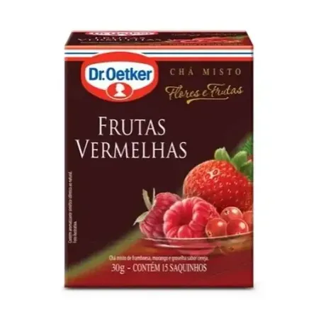 CHA FRUTAS VERMELHAS DR OETKER C/15 30 G          