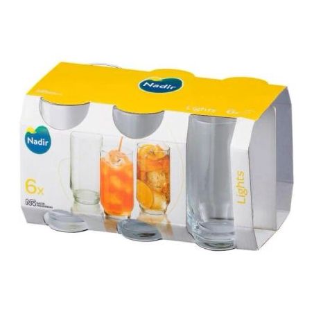 Jogo Copo Lights 410ml  Nadir 6un 7604 135