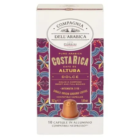 Café cápsula costa rica dell arabica c/10